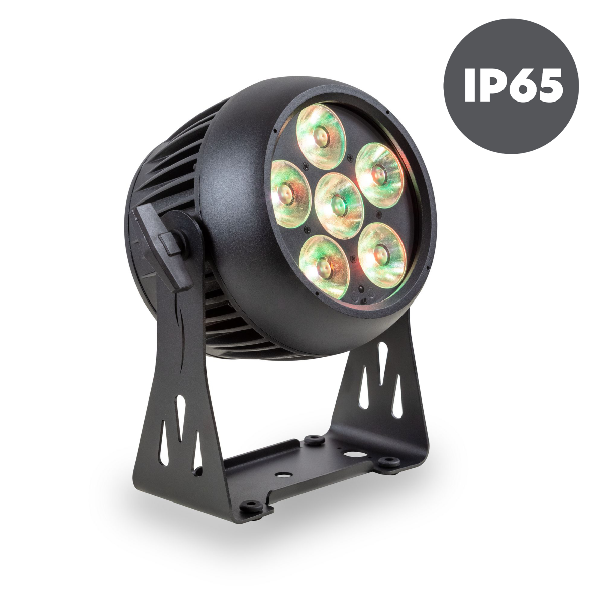 IP COMPACT WASH SET Şarjlı Flight Case'li sekiz adet IP65, 6 × 20 W bataryalı LED PAR seti
