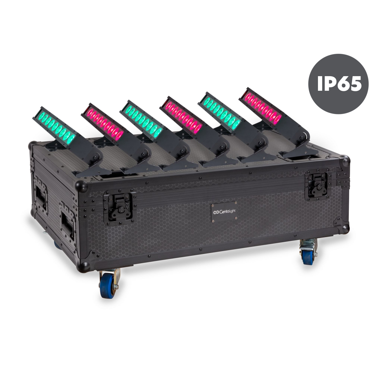 PORTRAIT Q-AIR BAR SET Flight Case'li altı adet bataryalı LED bar seti